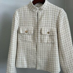 Zara Cream Tweed Women's Blazer
